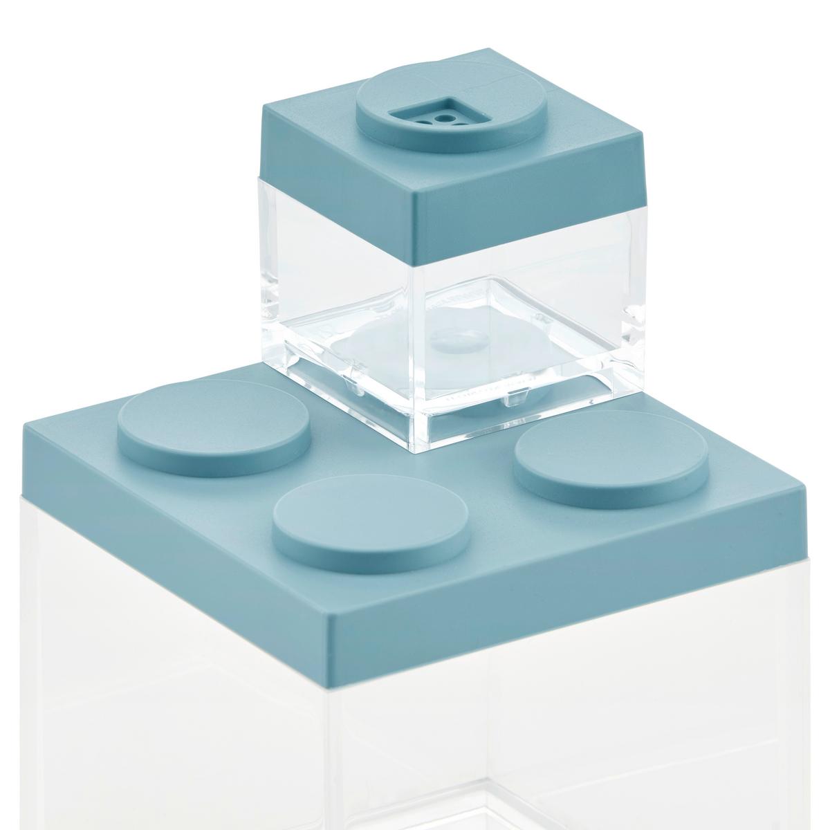 POJEMNIK KUCHENNY ADORNO - niebieski/przezroczysty, tworzywo sztuczne (5/5/5,5cm)