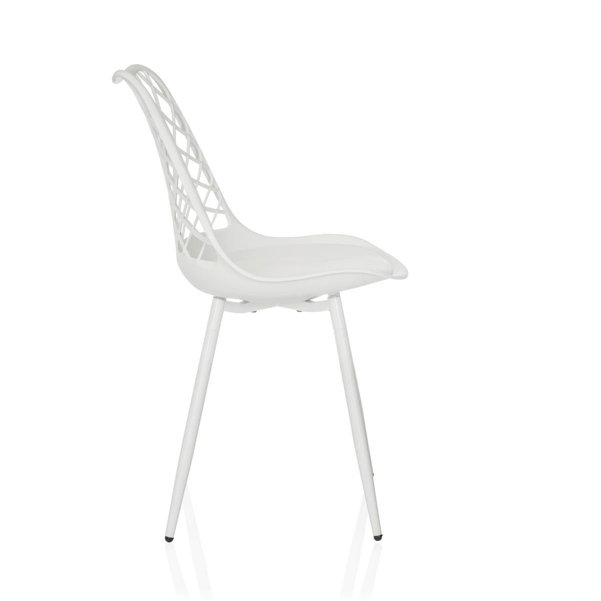 Vrtni Stol Begio S, Bela - bela, Moderno, kovina/umetna masa (48/83/57cm) - MID.YOU