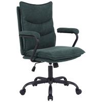 Scaun rotativ MADDOX - verde/negru, Modern, plastic/lemn (63/91-99/62cm) - Mömax