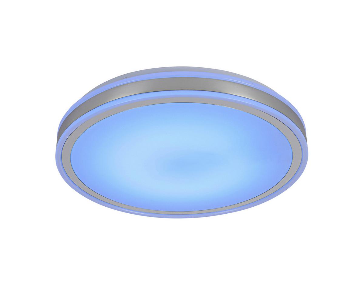 Stropna Led-svetilka Farbi - barve kroma/bela, Moderno, kovina/umetna masa (38/38/6cm) - Mömax