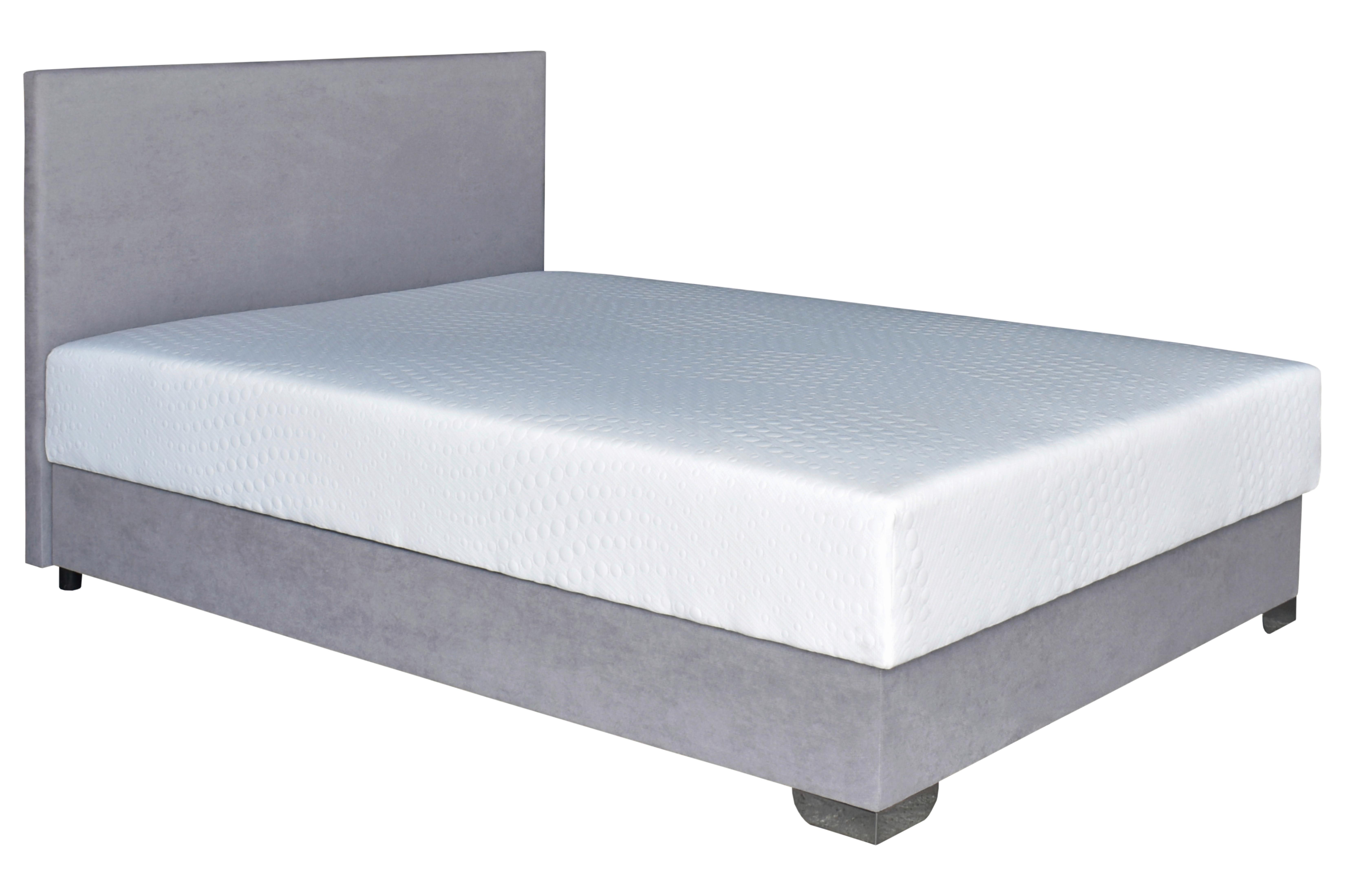 Tapecirani Krevet Morato - bijela/siva, Moderno, drvni materijal/tekstil (140/200cm) - Best Price