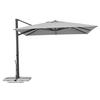 Ampelschirm Rhodos ca. 360x 253x300 cm Hellgrau - Anthrazit/Hellgrau, Basics, Textil/Metall (360/253/300cm) - Schneider
