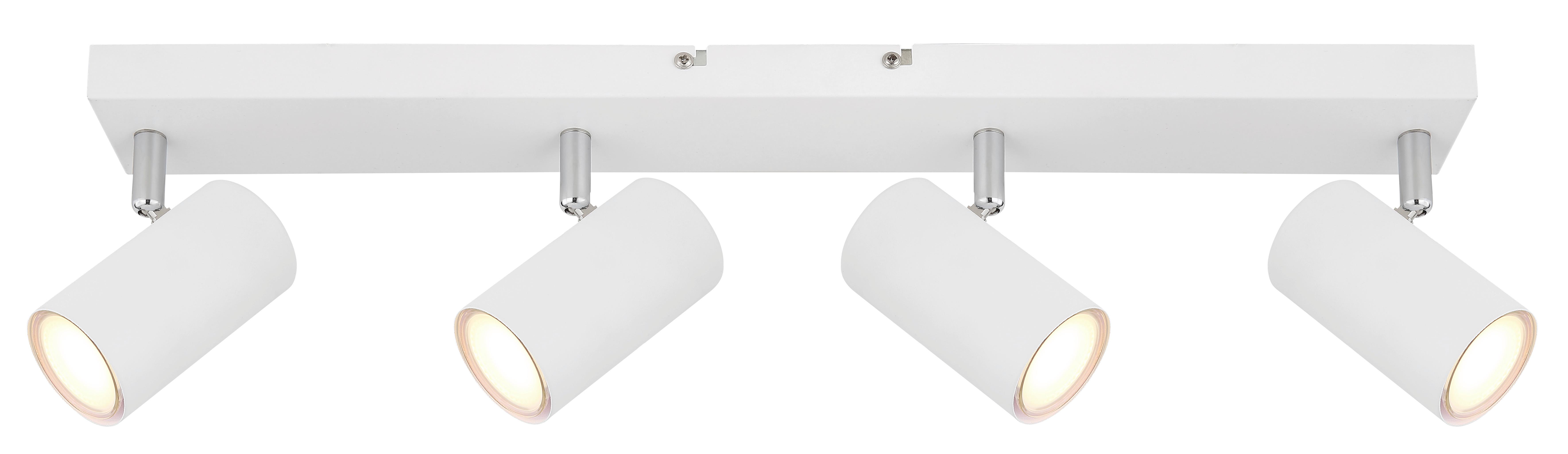 Strahler Robby max. 35 Watt - Weiß, Design, Metall (56/6/12cm) - Globo
