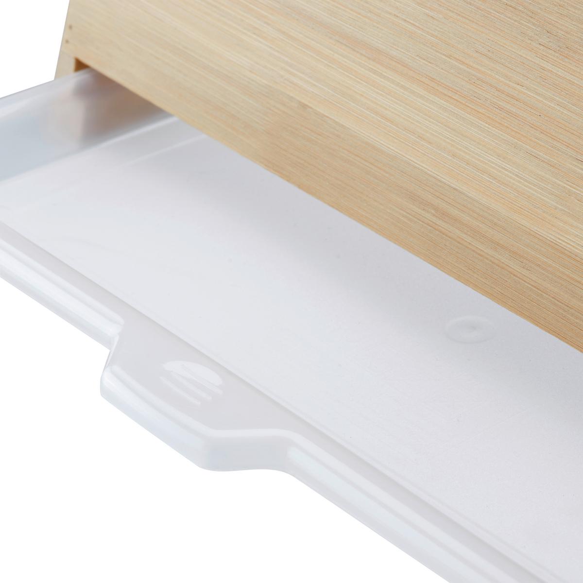 UCHWYT NA BUTELKI BAMBUS NATURFARBEN - kolor naturalny, Basics, drewno (32/12/17,5cm)