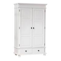 Drehtürenschrank Danz ca. 116x199 cm Kiefer Weiß - Weiß, LIFESTYLE, Holz (116/199/57cm) - MID.YOU