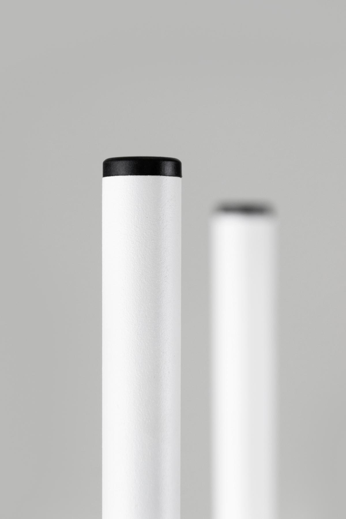 Blumenständer Weiß - Weiß, Basics, Metall (23/90/23cm)