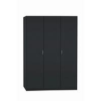 Omara S Klasičnimi Vrati Case, Siva - srebrne barve/siva, Basics, umetna masa/leseni material (136/197/54cm) - Boxxx