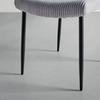 STOL ELIA - grå/svart, Modern, metall/trä (56/85/47cm) - Bessagi Home