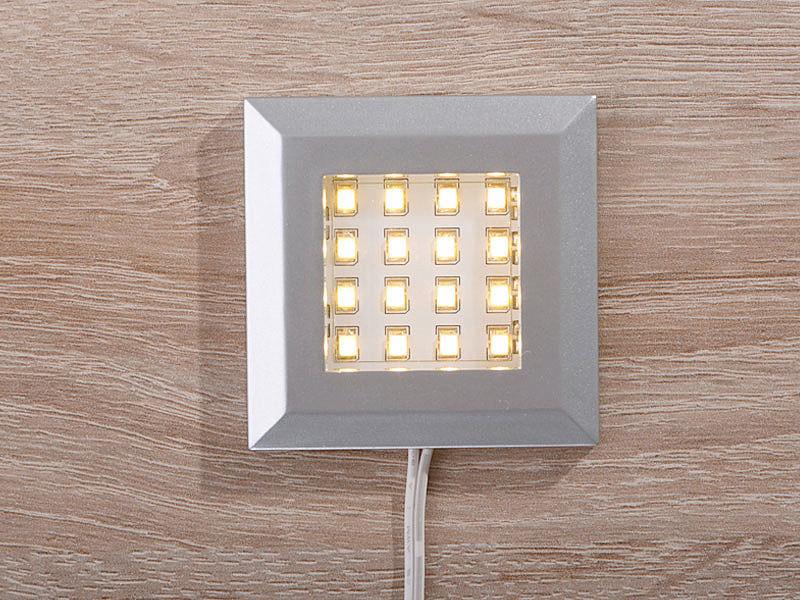 Üvegpolc Világítás Donald, Darwen - ezüstszínű, Basics, műanyag/fém - Xora