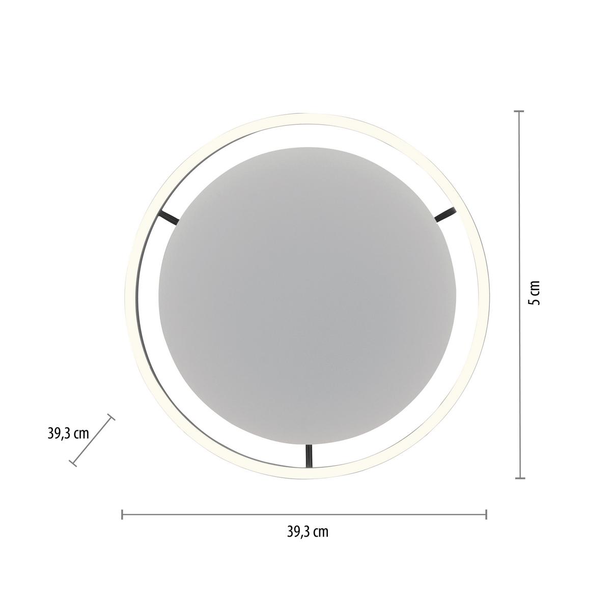 LAMPA SUFITOWA LED 15391-13 RITUS - antracytowy, Trend, tworzywo sztuczne/metal (39,3/5,3cm)
