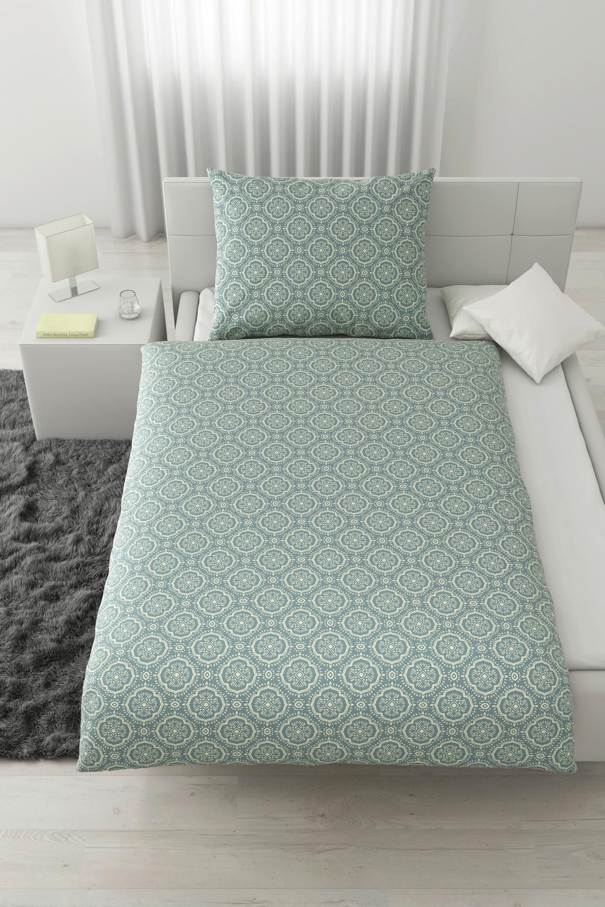 Ágyneműhuzat-garnitúra Pamutszatén Ethno - kék, Lifestyle, textil (140/200cm) - Mömax
