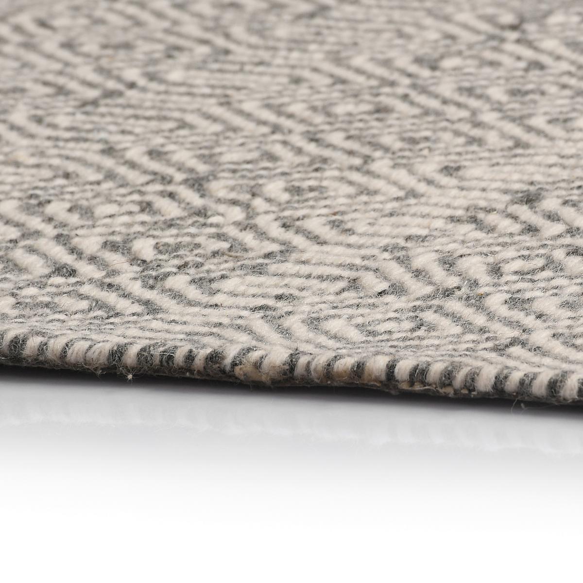 Wollteppich Kiana Grau ca. 160x230cm - Grau, Basics, Textil (160/230cm)