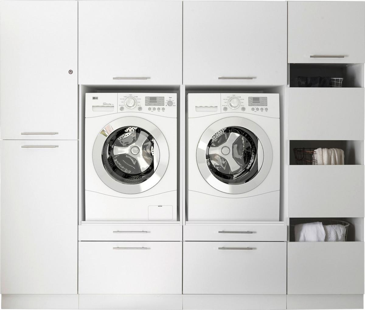 Hauswirtschaftsraum Clara Weiß B: ca. 234,8 cm - Weiß, KONVENTIONELL, Holzwerkstoff (234,8/200/67,6cm) - Respekta