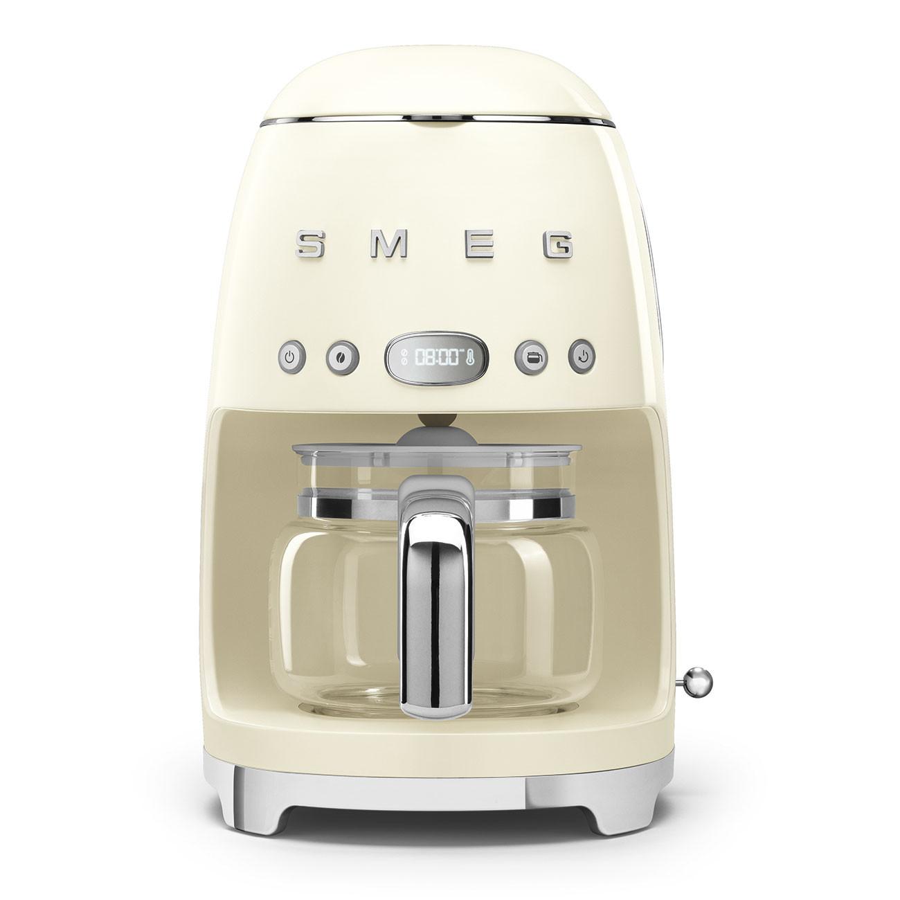 EKSPRES PRZELEWOWY DCF02CREU SMEG - kremowy, Basics, metal/szkło (24,5/36,1/25,6cm) - SMEG