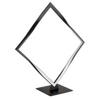 LED-Tischleuchte Maxxy Schwarz/Opal max. 12 Watt - Opal/Schwarz, Design, Kunststoff/Metall (42/14/44,5cm) - Globo