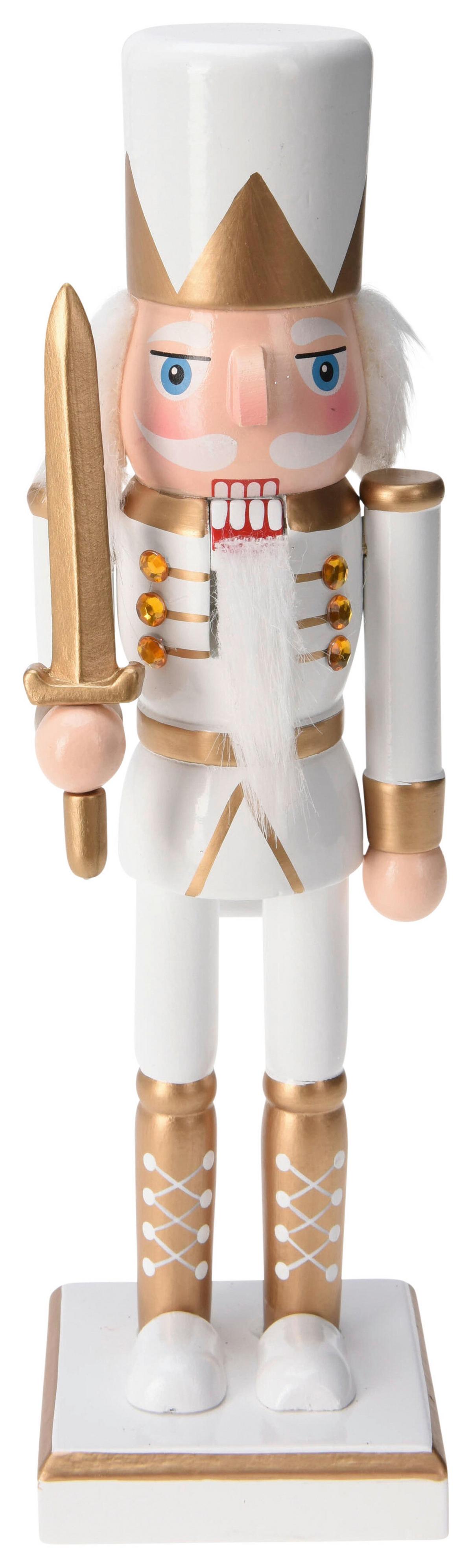 Nussknacker LIN - Goldfarben, Holz (9/6/25cm)