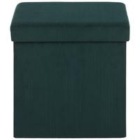 Zaboj Za Sedenje Cord -Sb-, Temno Zelena - temno zelena, tekstil (38/38/38cm) - Mömax