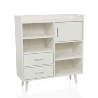 Komoda Myrdal, Bela - bela, Moderno, kovina/leseni material (80/90/30cm) - MID.YOU