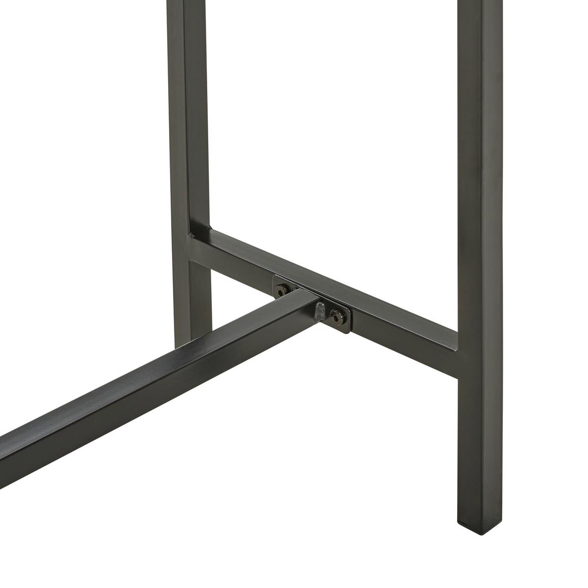 STÓŁ KONSOLA CHAMBERY - kolor naturalny/czarny, Natur, materiał drewnopochodny/metal (100/74,5/30cm) - MID.YOU