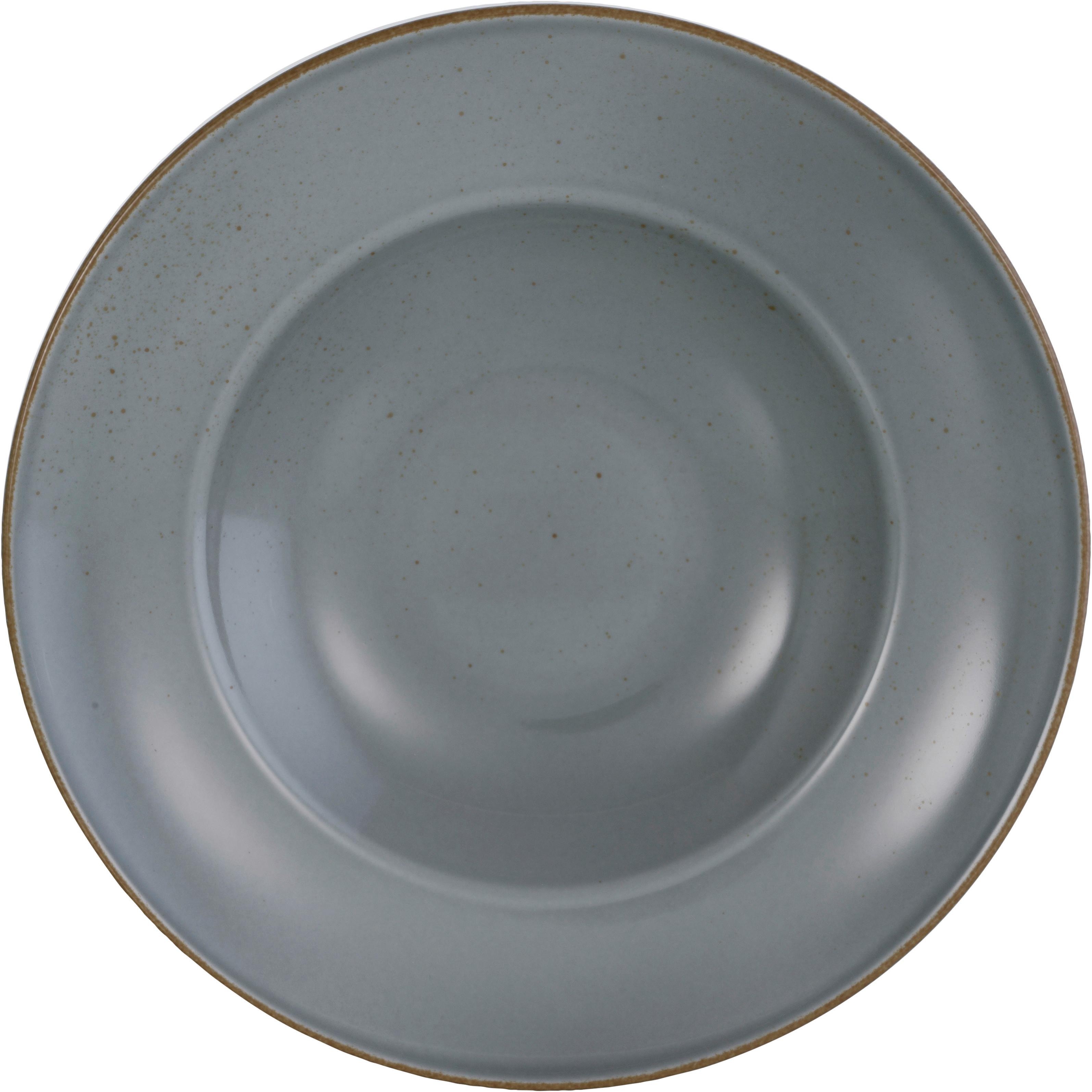Tésztás Tányér Capri - szürke, Modern, kerámia (27/27/4cm) - Premium Living