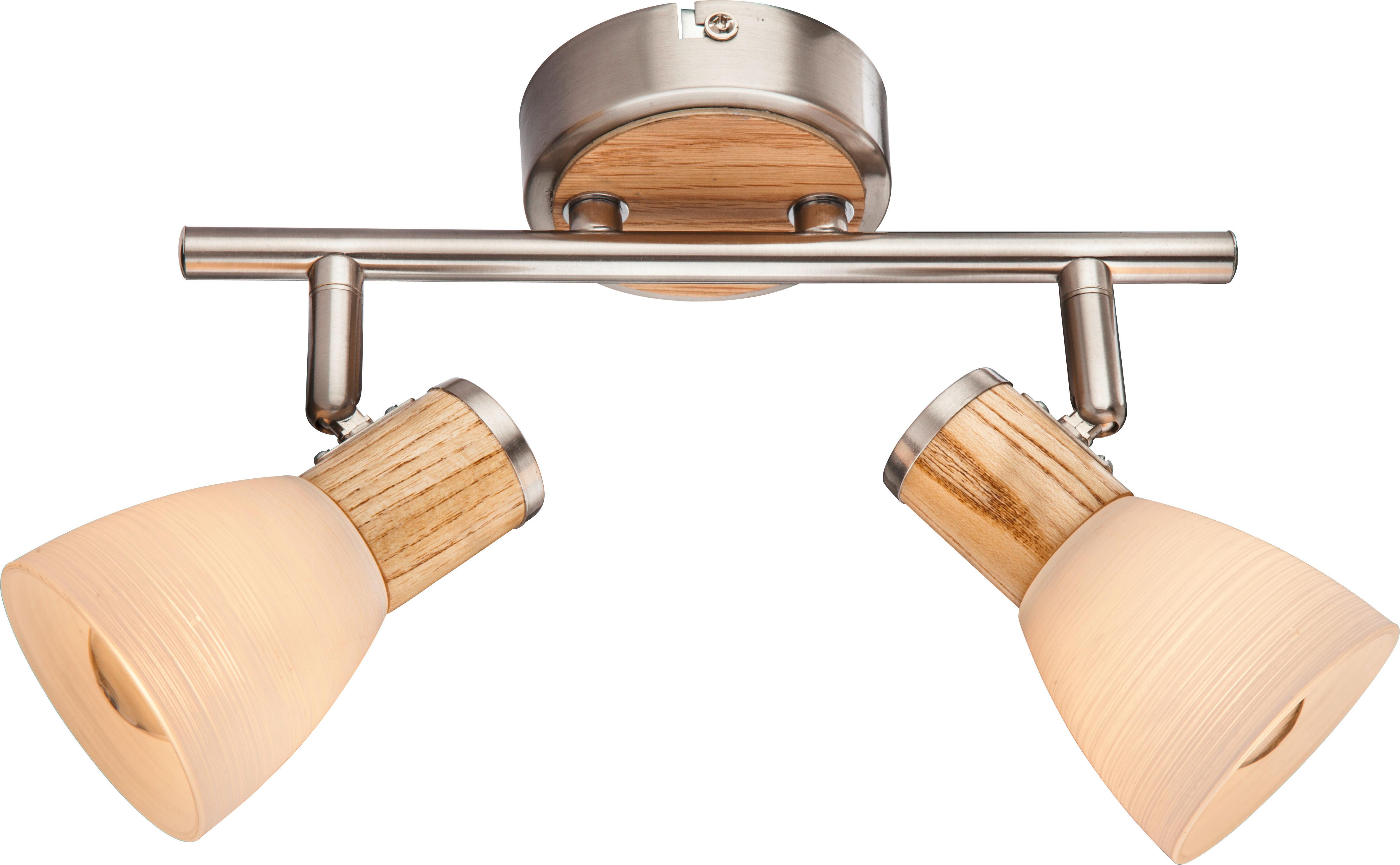 Strahler Gylfi max. 40 Watt - Natur, Glas/Naturmaterialien (15,5/25,5cm) - Globo