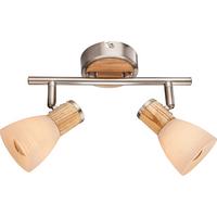 Strahler Gylfi max. 40 Watt - Natur, Glas/Naturmaterialien (15,5/25,5cm) - Globo