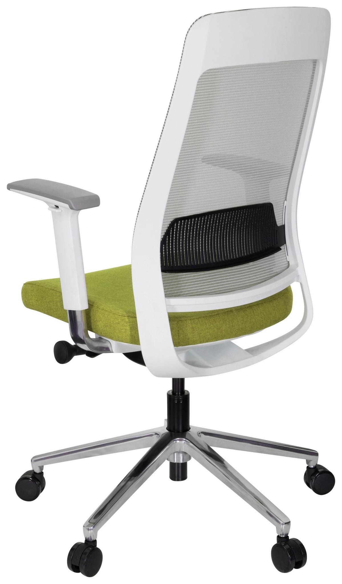 Pisarniški Stol Chiaro T1 White, Zelena, Siva - siva/zelena, Moderno, kovina/umetna masa (67/118/63cm) - MID.YOU