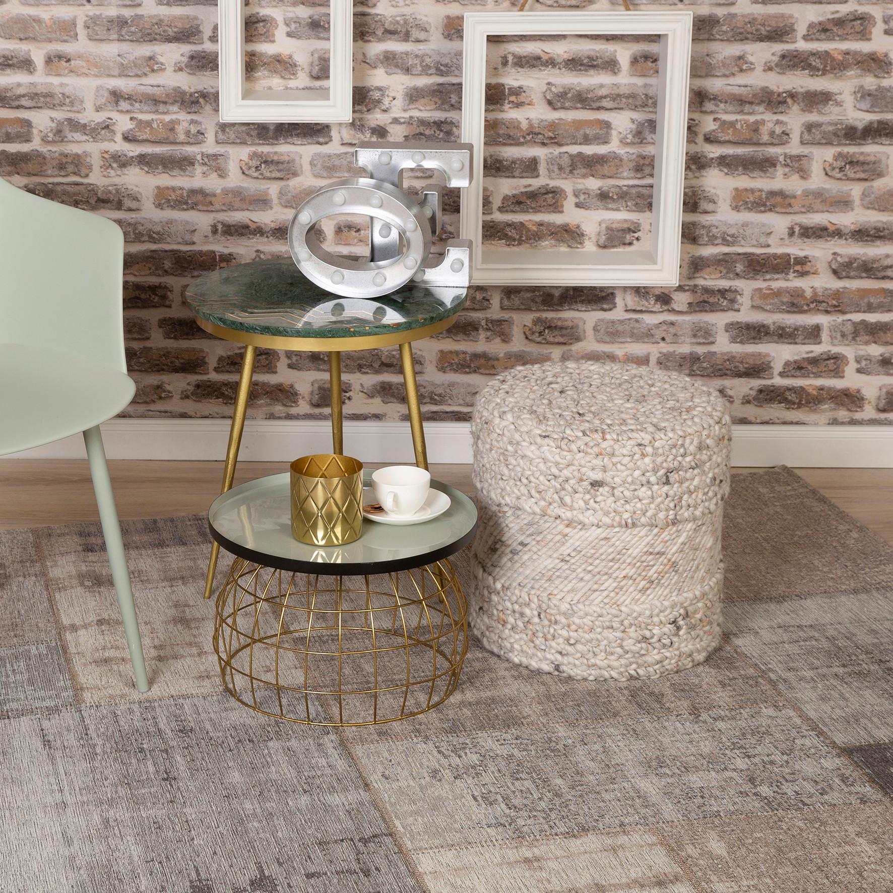 FLACHWEBETEPPICH MY GENT - Silberfarben, Design, Textil (80/150cm) - Novel