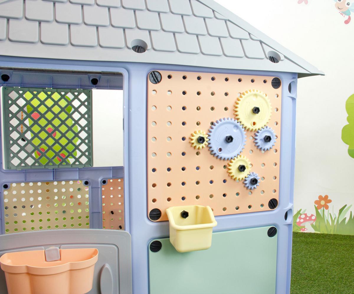 Spielhaus Smart House Multicolor - Multicolor, KONVENTIONELL, Kunststoff (115/128/106cm)