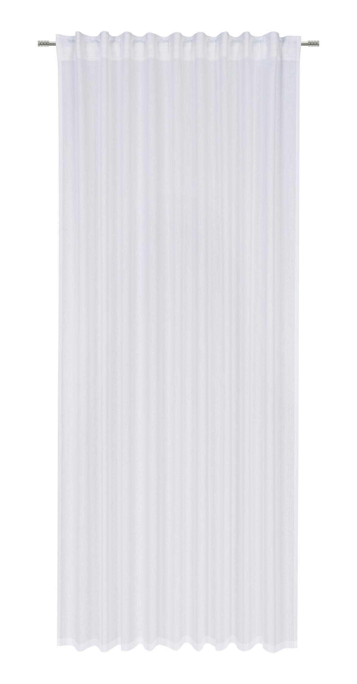 Končana Zavesa Sila - bela, Moderno, tekstil (140/255cm) - Modern Living