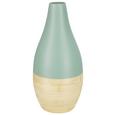 Vase Naturelle in Naturfarben/Rosa - Naturfarben/Mintgrün, Holz (15/33cm) - MÖMAX modern living