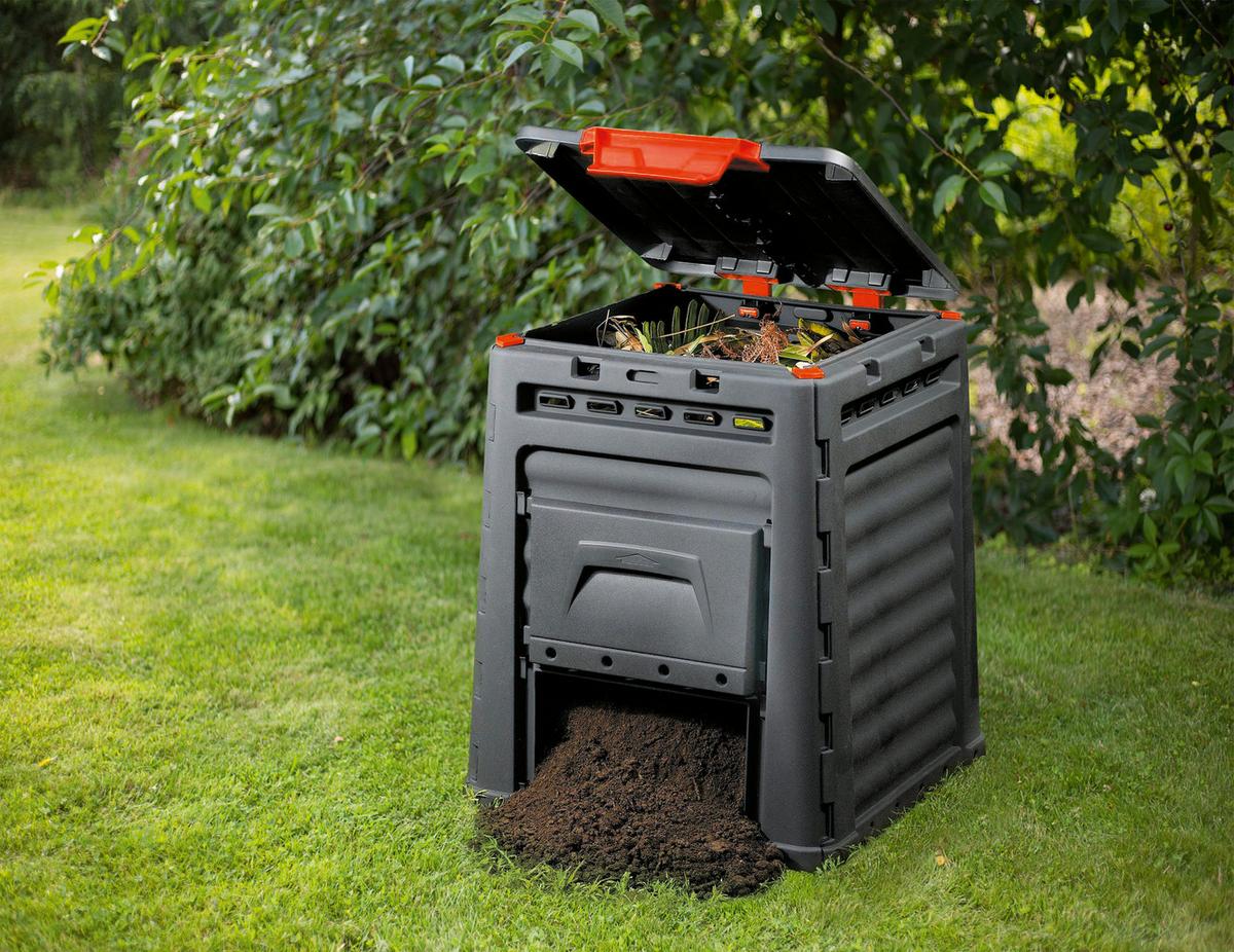 Komposztáló Eco - fekete, műanyag (65/75/65cm) - Curver