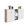 Aktenschrank Office Edition Sw Set 8 Weiß/Sonoma Eiche - Weiß/Sonoma Eiche, MODERN, Holzwerkstoff (213/114/33cm) - MID.YOU