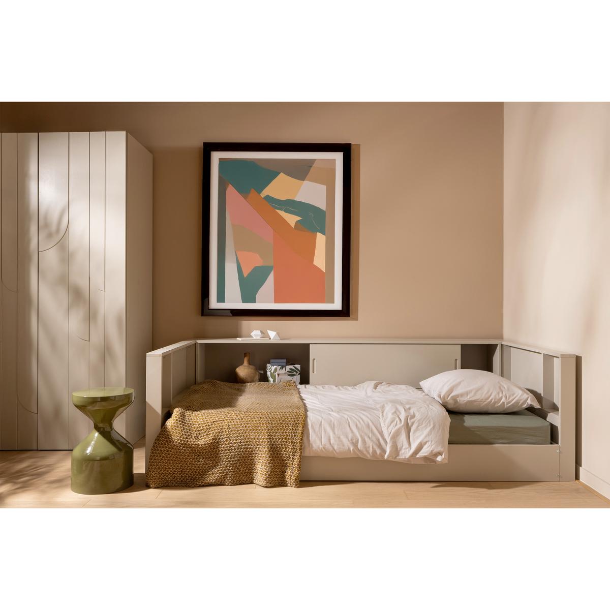Bodenbett Carter Grau ca. 90x200 cm - Grau, Basics, Holz (90/200cm) - MID.YOU
