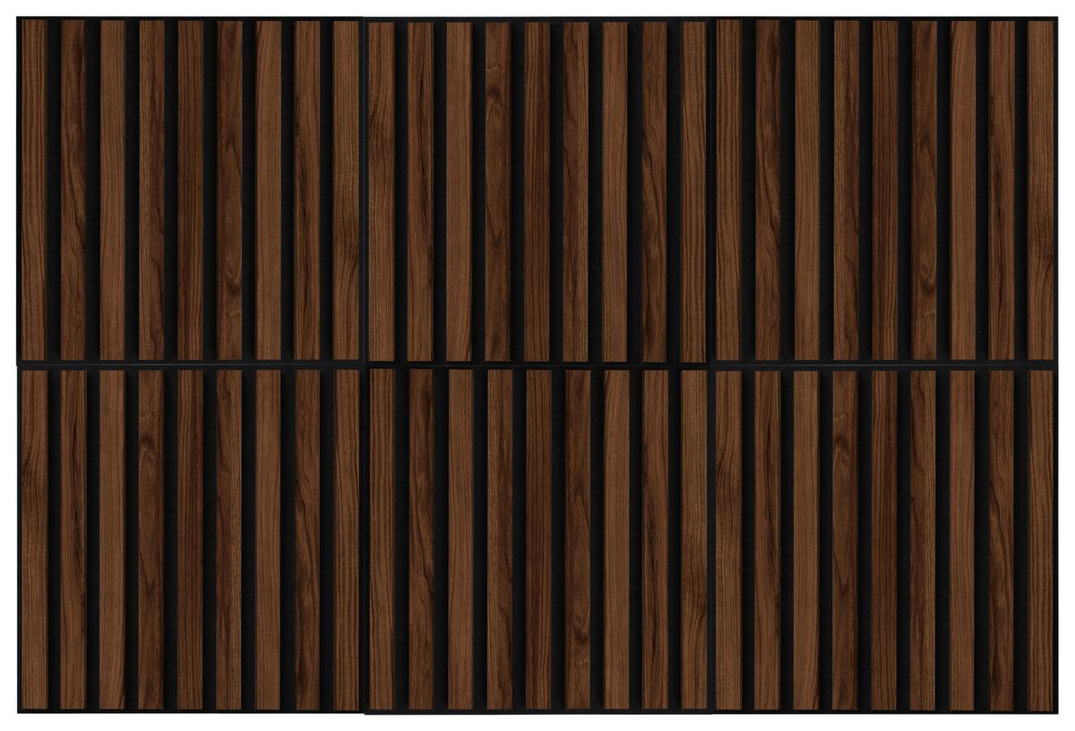 PANEL AKUSTYCZNY DP40 - kolor orzecha włoskiego, Design, materiał drewnopochodny/tkanina (40/40/1,8cm) - Xora