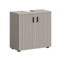Waschbeckenunterschrank Mone Kaschmir - Kaschmir/Schwarz, Trend, Holzwerkstoff/Kunststoff (60/59/30cm) - MID.YOU