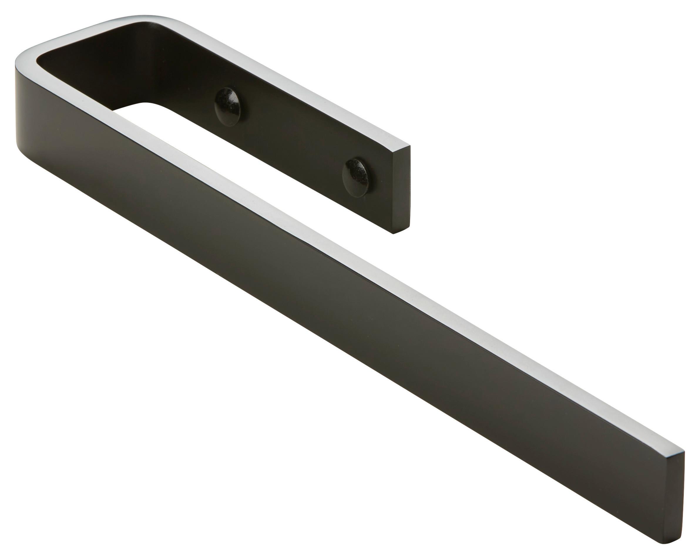 Handtuchhalter in Schwarz Matt - Schwarz, Modern, Metall (6,5/3/32,5cm) - Pelipal
