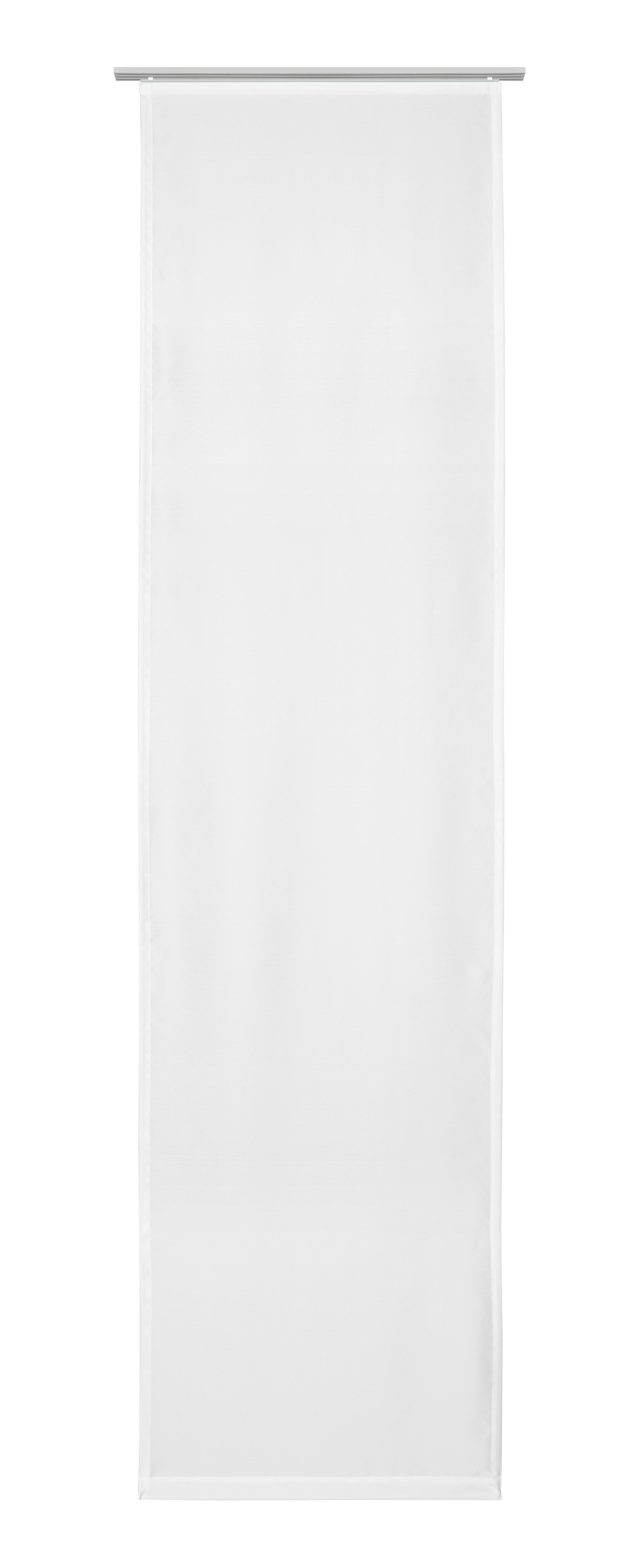 Flächenvorhang Vicky in Weiß ca. 60x245cm - Weiß, MODERN, Textil (60/245cm) - Modern Living