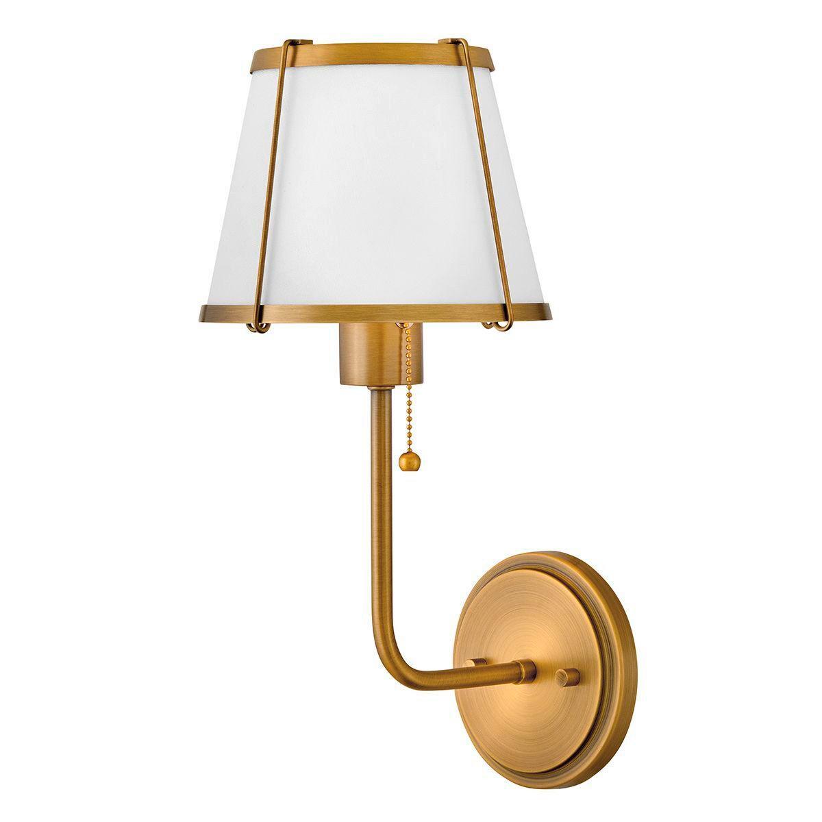 Falilámpa Hk-Clarke1-Dbr-Ow - aranyszínű/gyöngyház, Konventionell, fém (40/18,4/22,2cm) - Elstead Lighting