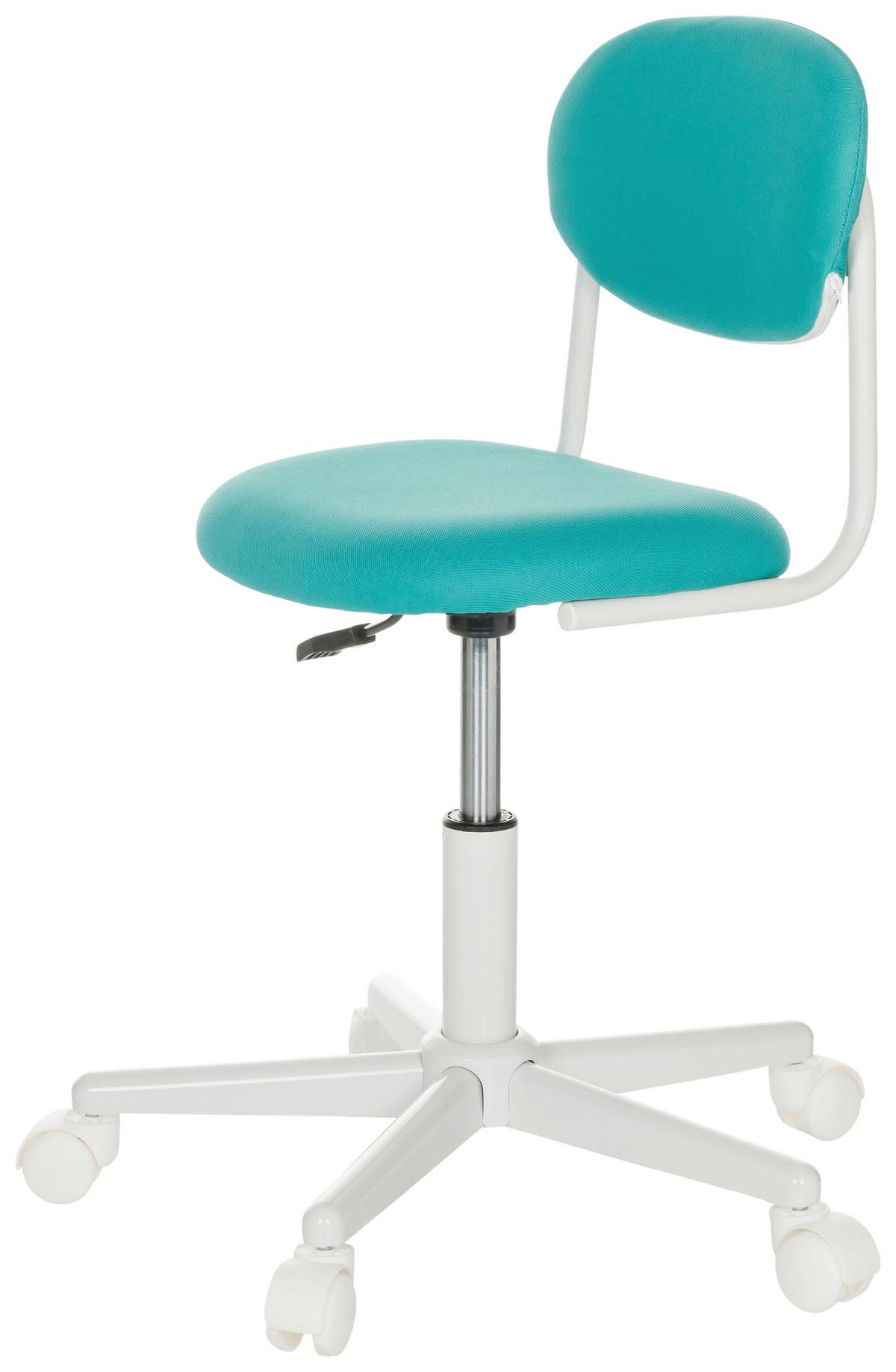 Otroški Vrtljivi Stol Kiddy Base I, Turkizna - turkizna/bela, Basics, umetna masa/tekstil (60/72-83/60cm) - MID.YOU