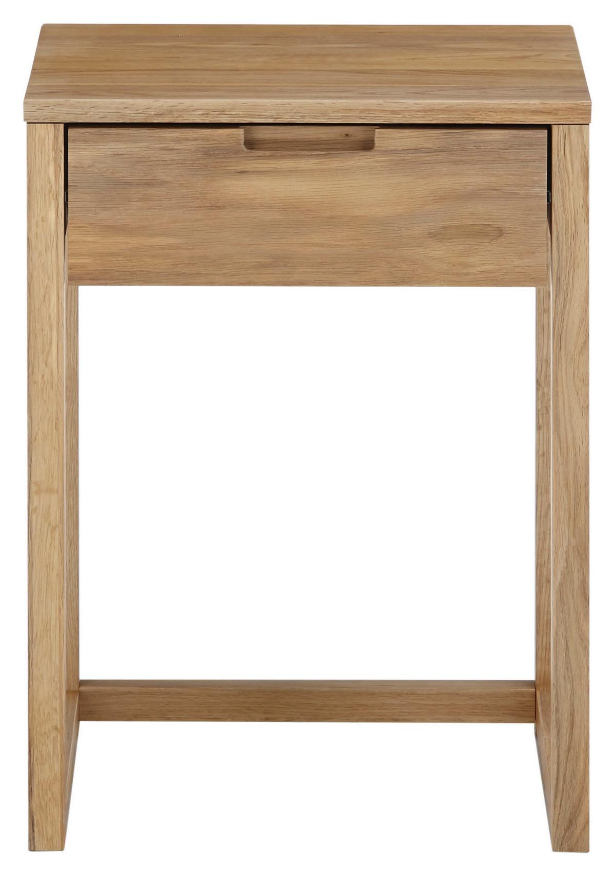 Nachttisch in Eichefarben - Eichefarben, Konventionell, Holz (45/60/40cm) - Premium Living