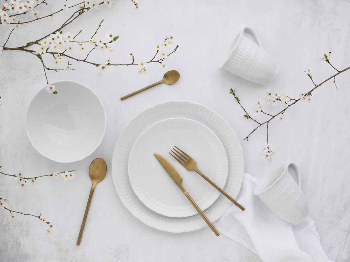 Kombinirani Servis Sofia, 16-Delni - bela, Design, keramika - Creatable