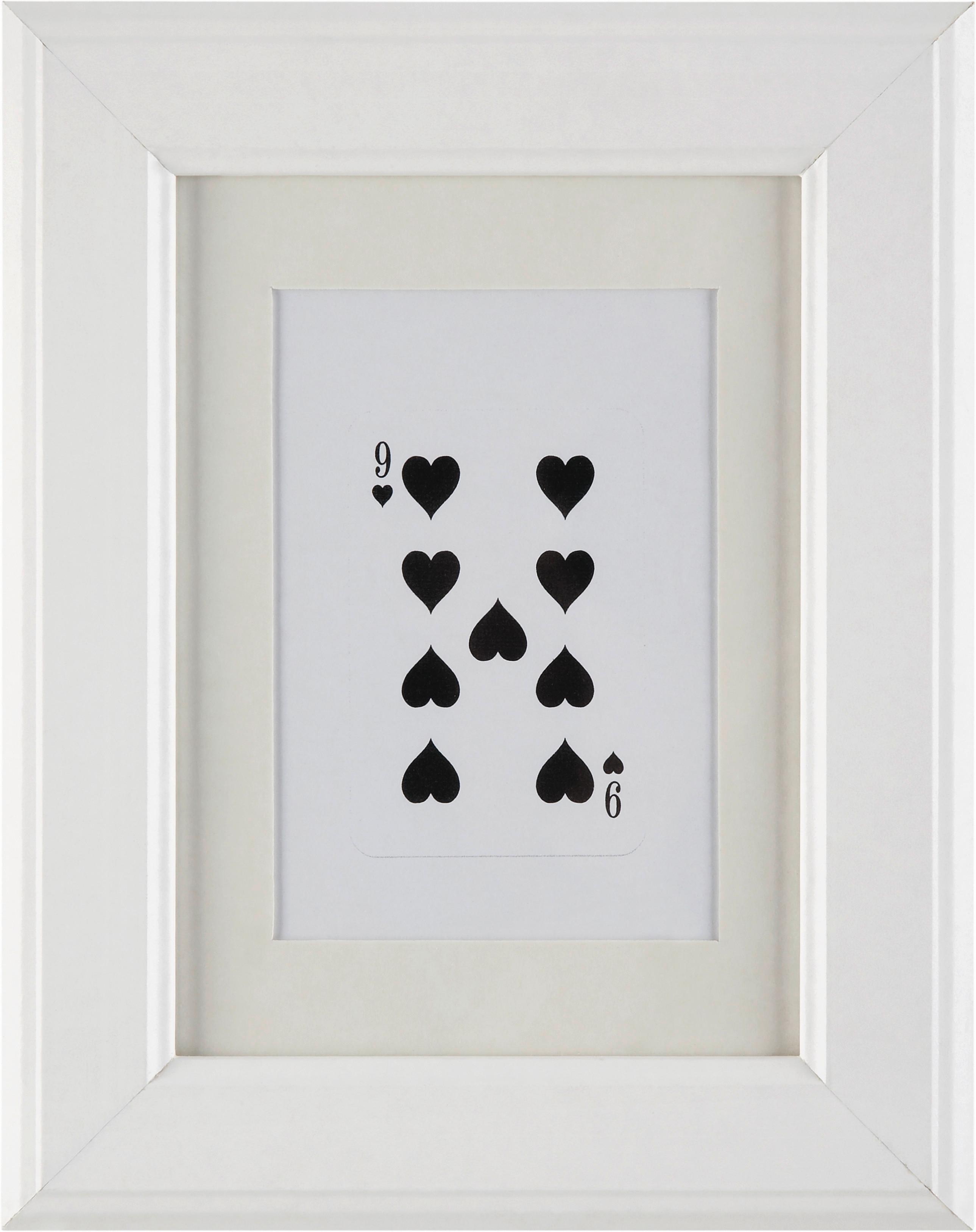 Bilderrahmen Provence ca. 13x18cm - Weiß, ROMANTIK / LANDHAUS, Glas/Holz (13/18cm) - Modern Living