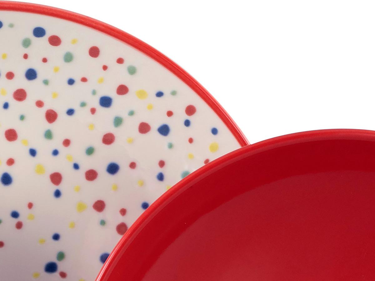 Jedilni Servis Joy Red, 12-Delni - rdeča/krem barve, Basics, keramika - Creatable