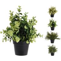 Műnövény Kaspóban Green - műanyag (24/24/23cm)