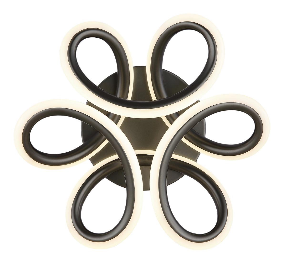 Led Stropna Svjetiljka Melisand - bijela/antracit, Basics, metal/plastika (26/10cm) - Globo