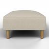 RECAMIERE FANNY - gråbrun/naturfärgad, Modern, trä/textil (154/55/73cm) - Bessagi Home