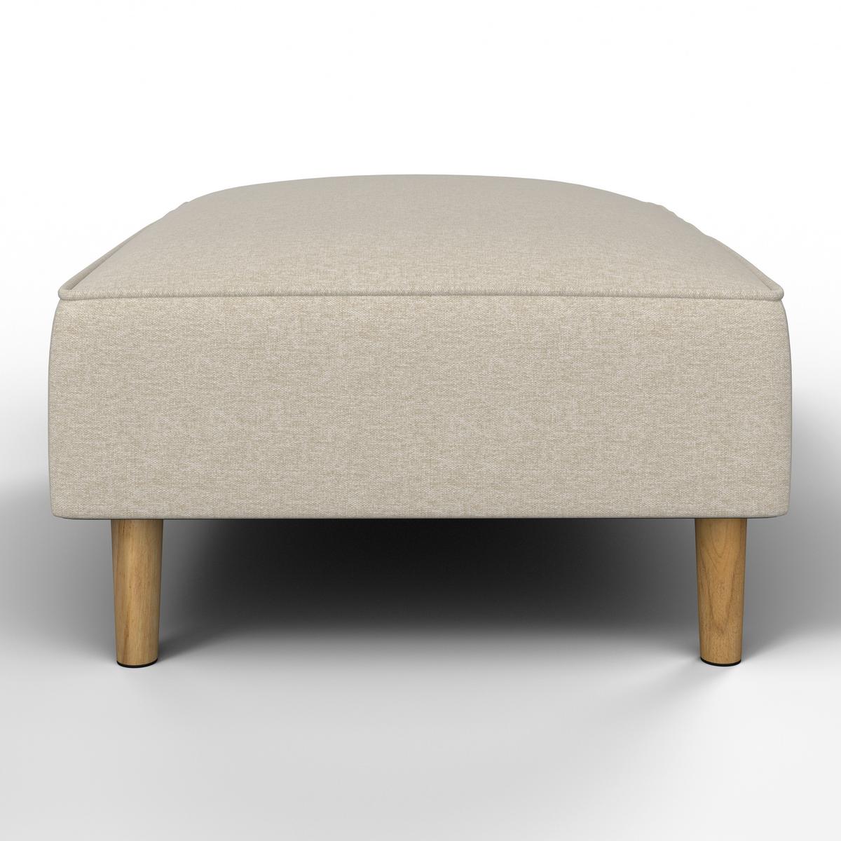 Damski Ležaj Fanny - sivo-smeđa/prirodne boje, Moderno, tekstil/drvo (154/55/73cm) - Bessagi Home