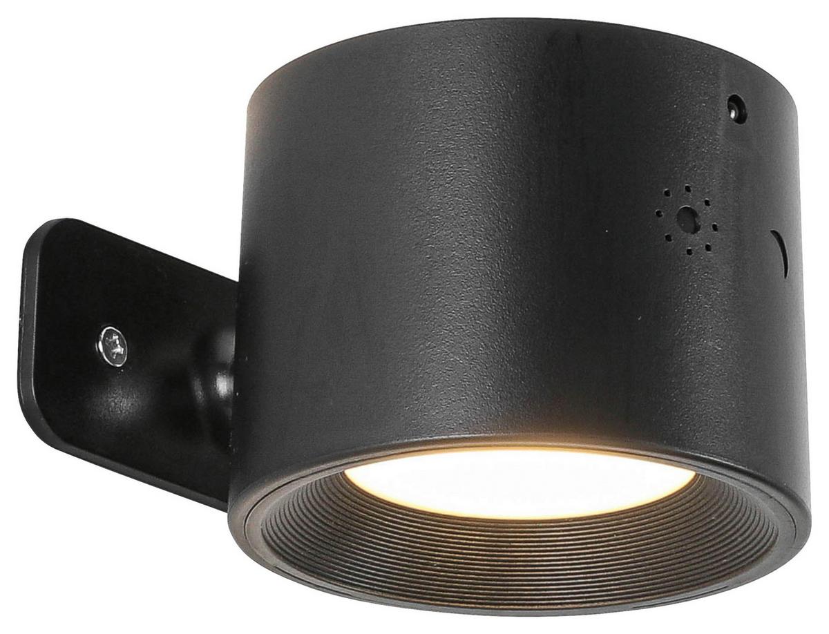 LED-Wandleuchte Rig 1 Schwarz max. 3,5 Watt - Schwarz, MODERN, Kunststoff/Metall (9,3/7,5/5,2cm) - Modern Living