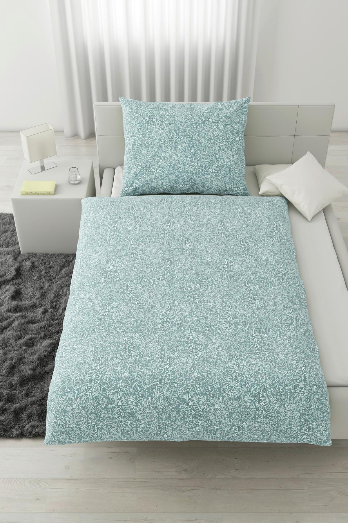 BETTWÄSCHESET LAYLA - Blau, Konventionell, Textil (160/210cm) - Modern Living